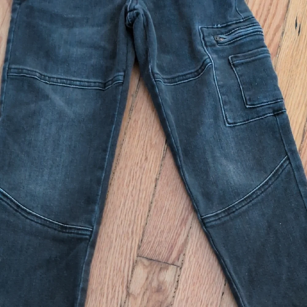 Art Class Black Utility Jogger Jeans Stretch Waist‎ Band Kids Size 7